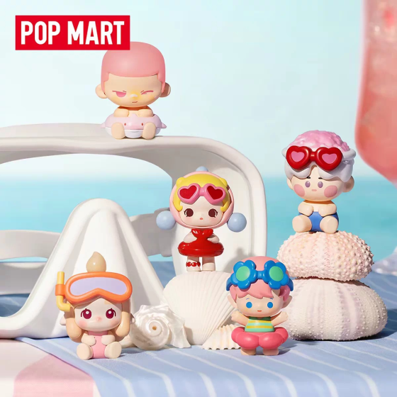 POPMART泡泡玛特泡泡萌粒 海岛度假系列公仔盲盒